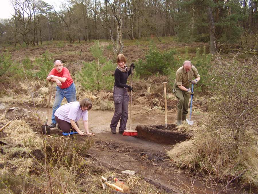 Vlnr: Wim Bonestroo, Willy Bonestroo-Westhuis, Els van Nieuwenhuijsen en Henry Kats